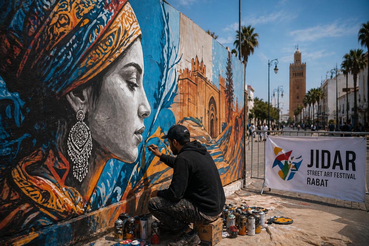 فن الشارع يمنح الرباط صورة حضرية جديدة